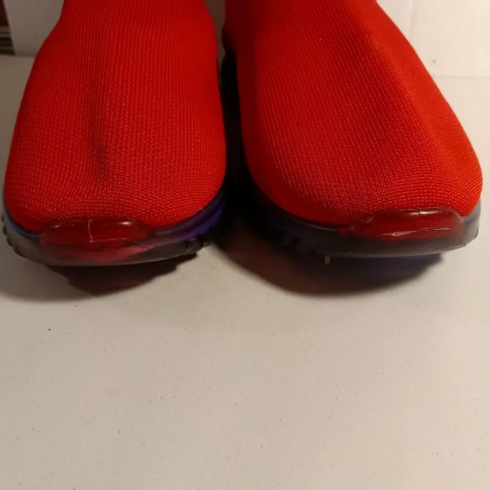 Cape Robbin Stylish Red Sock Sneakers Sz 10